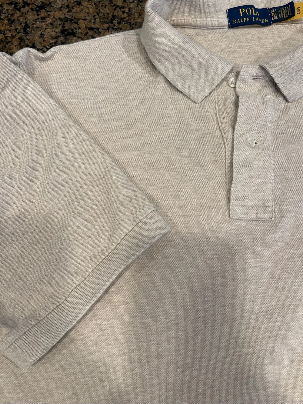 Polo by Ralph Lauren Light Gray Short-Sleeve Polo with Embroidered Pony